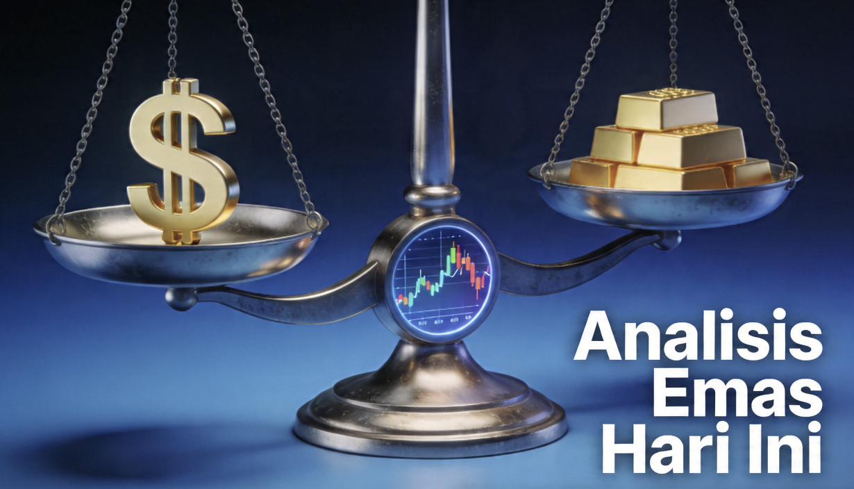Analisis Emas Hari Ini: Dampak Dolar AS, Yield, dan Sentimen Pasar