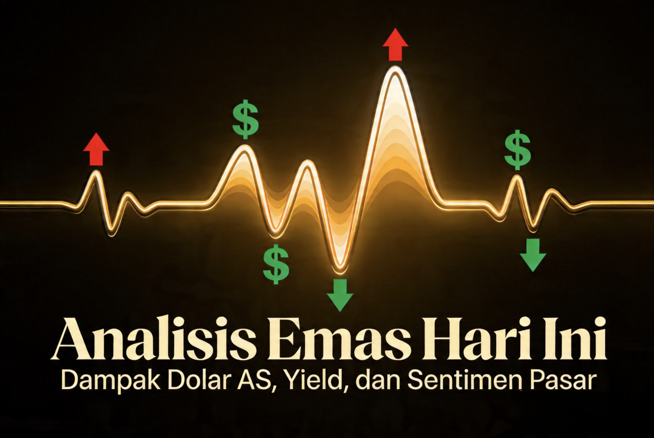 Analisis Emas Hari Ini: Dampak Dolar AS, Yield, dan Sentimen Pasar